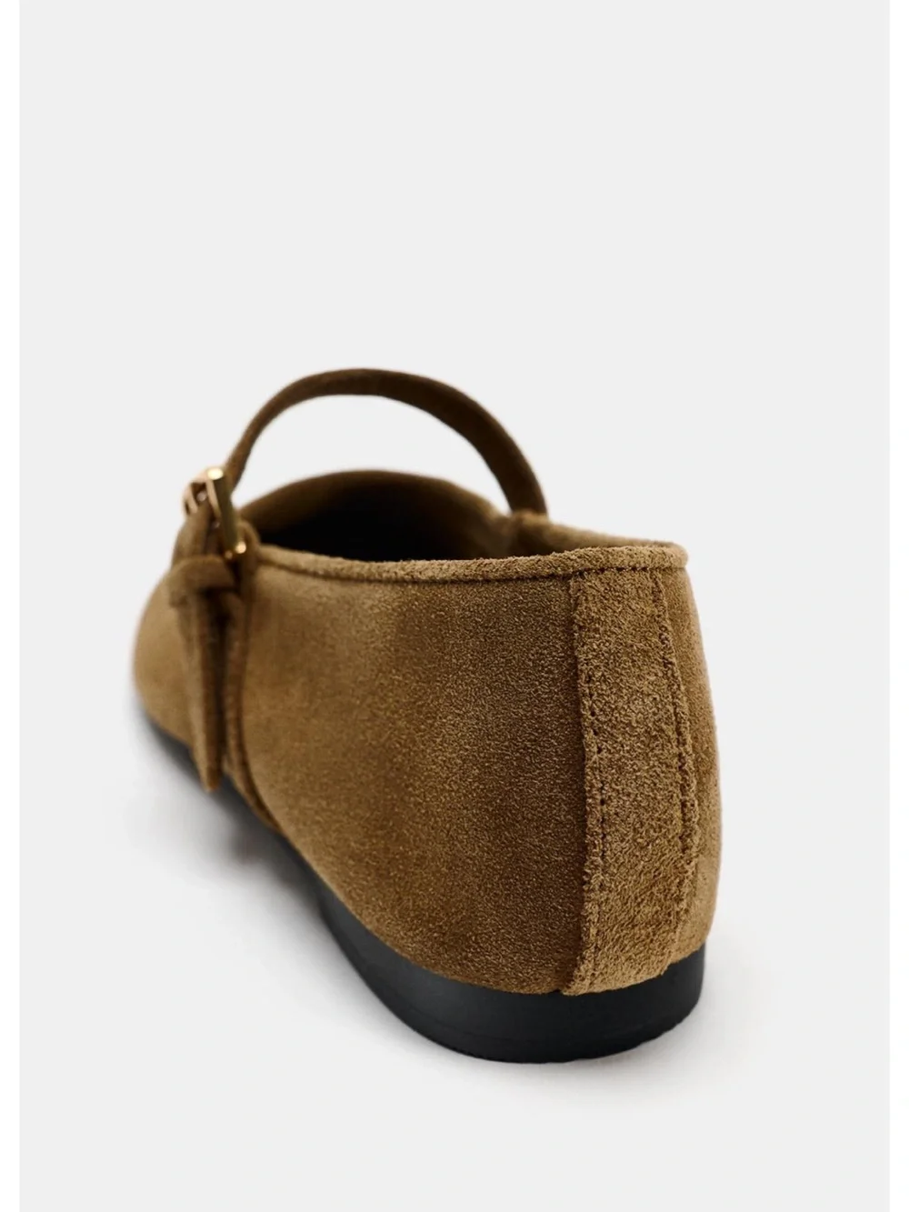 Zara Suede Ballet Flats 7.5